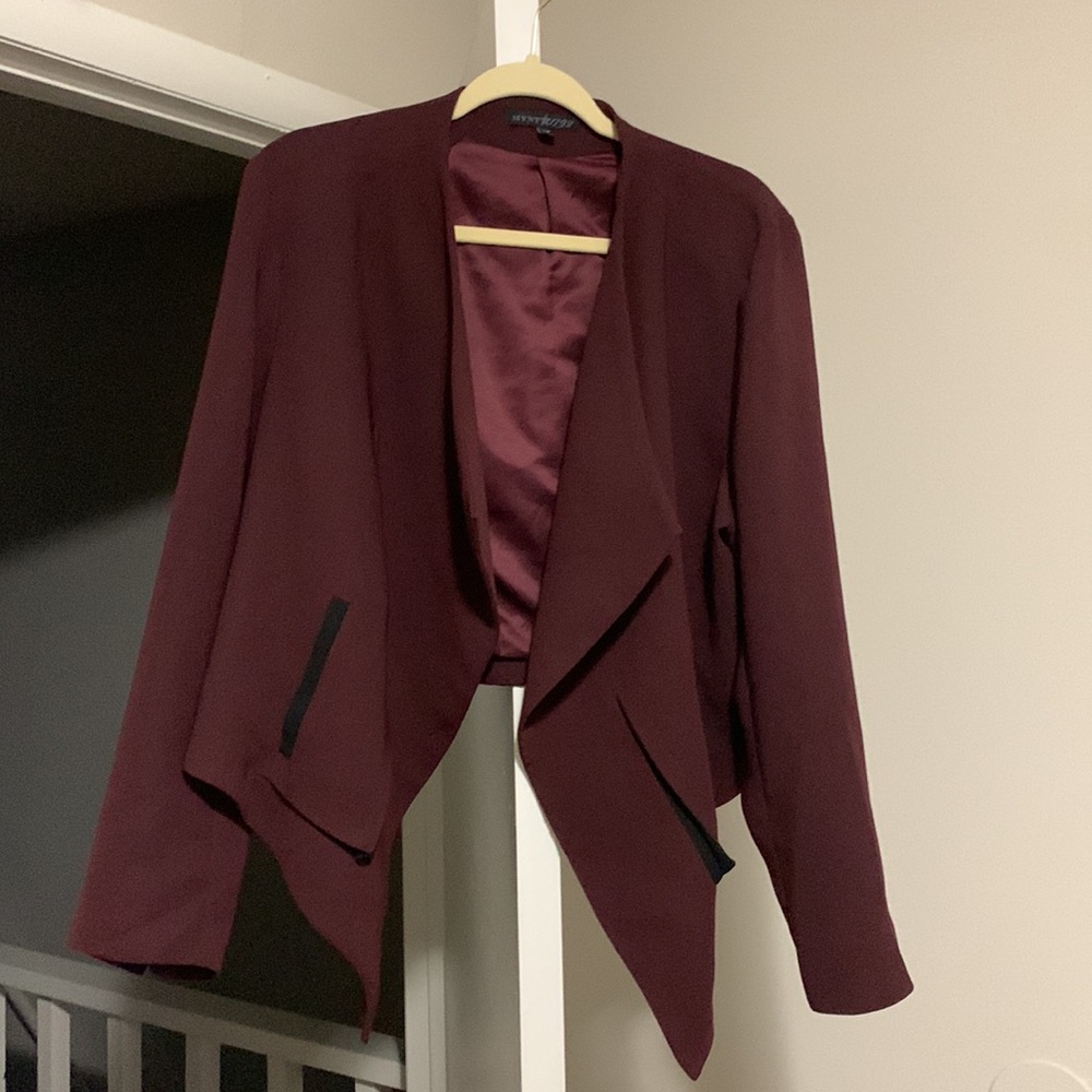 MYNT 1792 High Low Open Drape Blazer